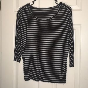 Striped 3/4 sleeve